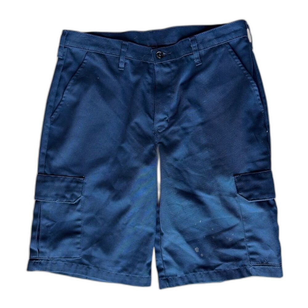 Red Kap PT66NV Navy Work Shorts Men's 34-12